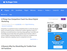 Tablet Screenshot of myblogger-tricks.com